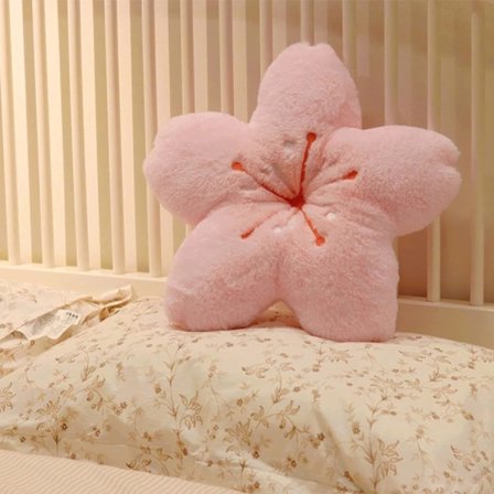 Kirsebærblomst Pute, Bomulls Bomullsblomst Formet Stol Pute C