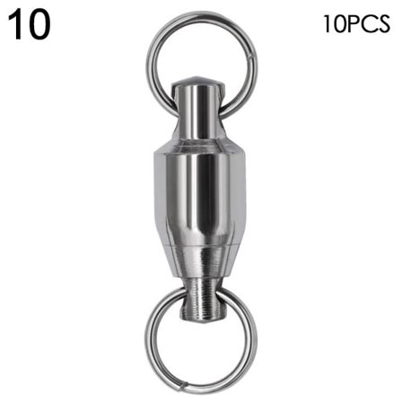 10 st Fishing Rolling Swivel Connector Heavy Duty Ball 10 - spot sales
