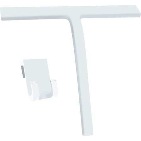 Duschskrapa, silikonskrapa för dusch med väggfäste utan borrning