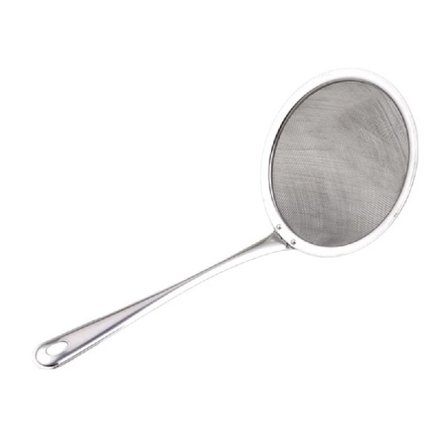 Filter Oljeskummer Stekepanne Mindre Olje Skje Oljefilter i Rustfritt Stål Hot Pot Skje Filter