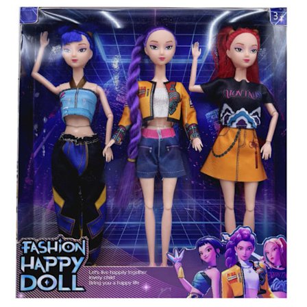 Med instrument Kpop Demon Hunters Dukker - Rumi Mira Zoey Anime Actionfigurer for Jenter, Vakre DIY Samleleker