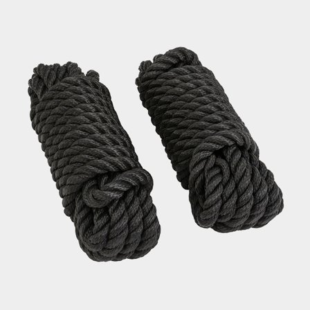 Förtöjningslina PP svart Ø14 mm 6 meter 2 stk.