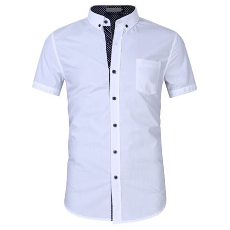 Mænds Skjorte Kortærmet Casual Skjorte med Lomme