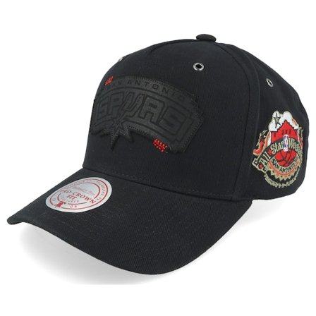 Mitchell & Ness - NBA Sort adjustable Kasket - Hatstore Exclusive x San Antonio Spurs Oxidize Black Adjustable @ Hatstore
