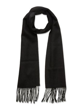 Lambswool Scarf Black Lyle & Scott
