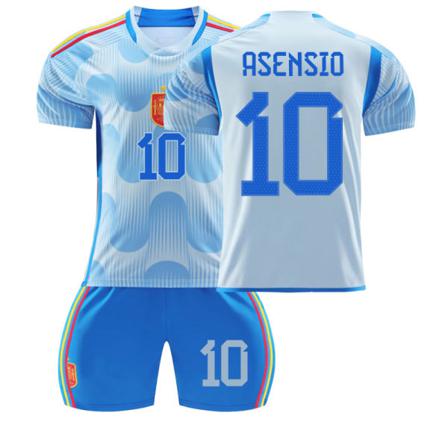 2022 Qatar World Cup Spanien Borta Fotbollströja Set 20