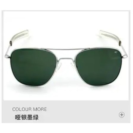 Aviator rektangel ao logo solglasögon dam herr 2022 uv400 lyxmärke designer glaslins oculos de sol masculino uv skydd