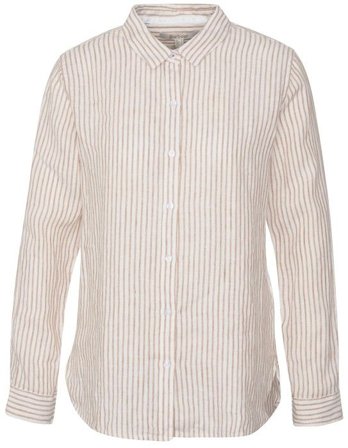 Barbour W's Marine Linen Shirt Bran Stripe