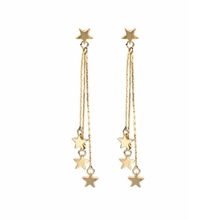 Hänge Tassel Dangle Örhängen Mode Lång Shooting Star Drop Örhängen Stud för