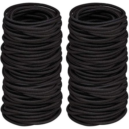 Hårband 100 st, 2 mm elastiska hårband, Mini Scrunchies Hår