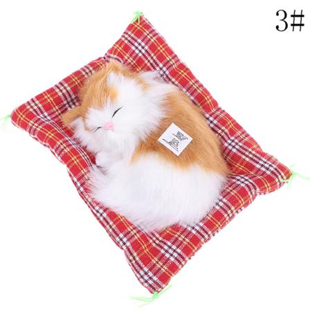 1st Plyschleksaker Simulering Plysch Djurkatter Sovleksak Plysch