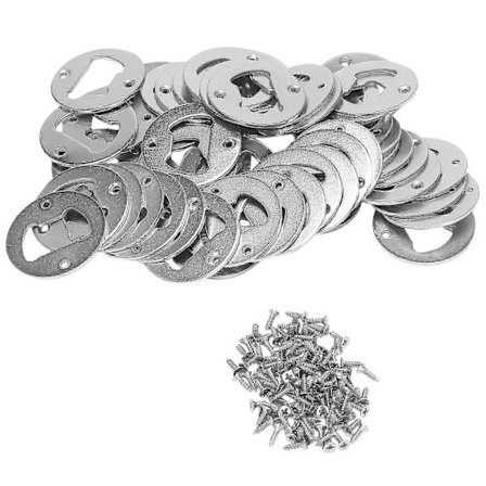 50 Sæt Flaskeåbner Indsats, Rustfrit Stål Rund DIY Flaskeåbner Hardware Kit Hardware Dele Supp Udgave 0704