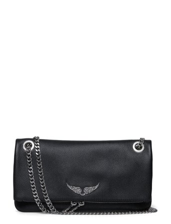 Zadig & Voltaire Rock Ii Grained Leather - Black - ONE SIZE