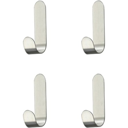 12 delar rostfritt stål självhäftande krok, självhäftande krokar, krok,