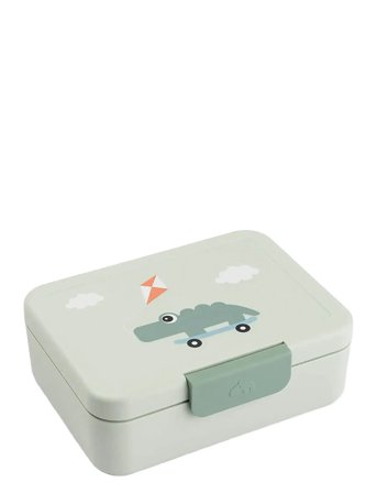 Done by Deer Lunch Box W/Divider Playground Green - Green - 17.5X 13X H 6.5CM