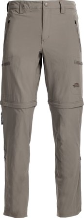 The North Face Men's Exploration Convertible Pant Men hiking trousers Brown 32 Regular