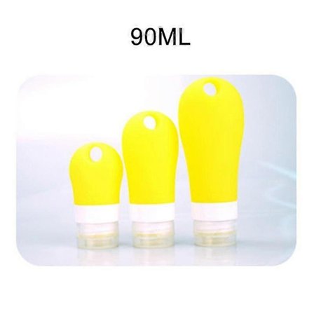 Silikon Reseflaskor Läcksäkra Klämbara Påfyllningsbara Behållare för Schampo Lotion Tvål Vätskor