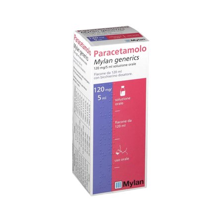 Paracetamolo Mylan 120mg/5ml Soluzione Orale 120ml