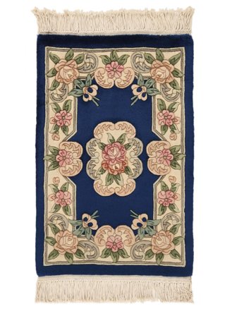Tapis D'orient Chinois 90 Line 60X90 Noir/Marron (Laine, Chine)