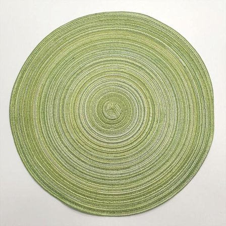 Runde dækkeservietter Bordmåtte GRØN