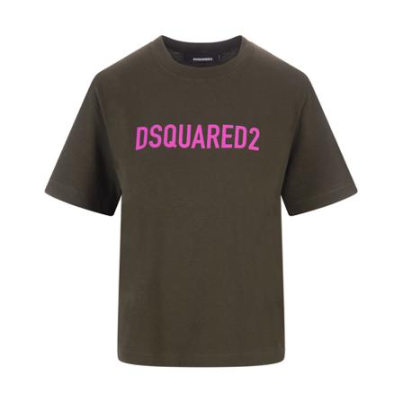 Dsquared2, T-Shirts Bruin, Dames, Maat:M