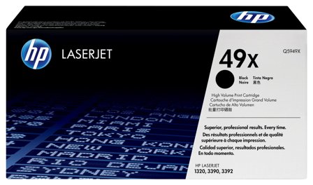 HP 49X svart LaserJet-tonerkassett med hög kapacitet, original, 829160319568