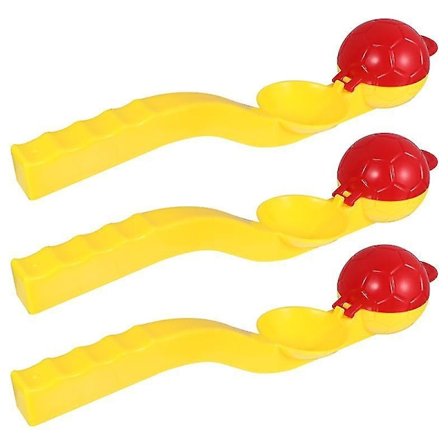 37X7 Cm Tilfeldig Farge Leke Verktøy 3 stk Snøballkaster Leker Barn Vinter Snø Leker Snøballkasting