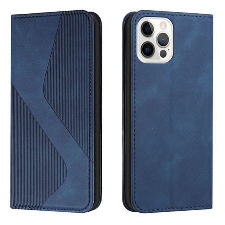 Kotelo iPhone 13 minille, sininen korttipidike, lompakkomallinen, magneettinen, nahkamainen pinta