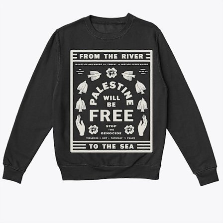 Gratis Palæstina Indsamling (Forside) Little Wins Studio sweatshirt ROCKINSTONE