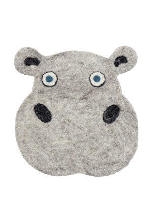 A World of Craft HIPPO Sittdyna Dynor Grå 27x26 cm