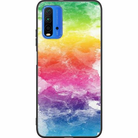 Xiaomi Redmi 9t Svart Skal Watercolor Fade