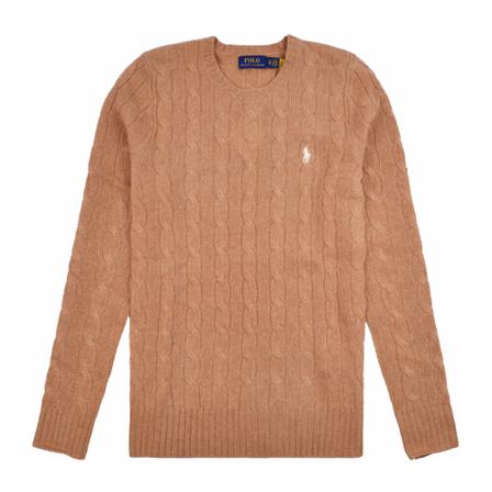 Ralph Lauren, Round-neck Knitwear Bruin, Dames, Maat:L