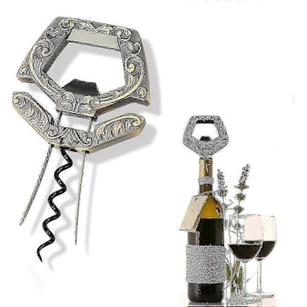 3 i 1 Ah Så Tospisset Vinkelnerkniv & Korkfjerner, Den Kan Fjerne Eldre og Skjøre Vinkorker så Lett for Kjennere å Åpne A