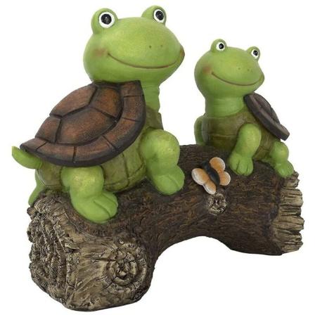 Multifunksjonsverktøy T Urtles Solar Led hagestatue Harpiksdekorasjon Perfekt gave