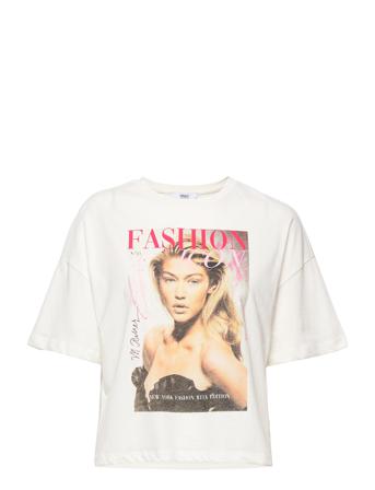 Onlicon Tribute Ss O-Neck T-Shirt Nn White ONLY