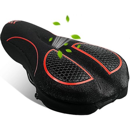 Sædehynde til cykel, polstret, blød cykel sædehynde til mænd og kvinder, komfortabel cykeltilbehør gel sædehynde til cykel, udendørs indendørs {Db}