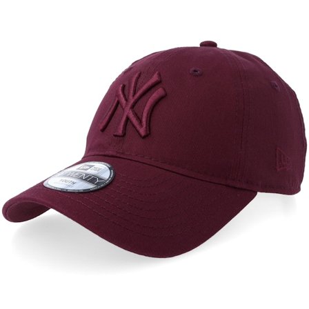 New Era - Kids New York Yankees League Essential 9TWENTY Maroon Dad Cap Unconstructed Red Cap - MLB @ Hatstore