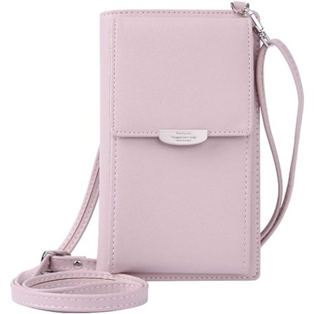 Damepung Crossbody Taske PU Læder Mobiltelefon Skuldertaske Lille Damepung Mobiltelefon Mini Taske Kortholder Skuldertaske