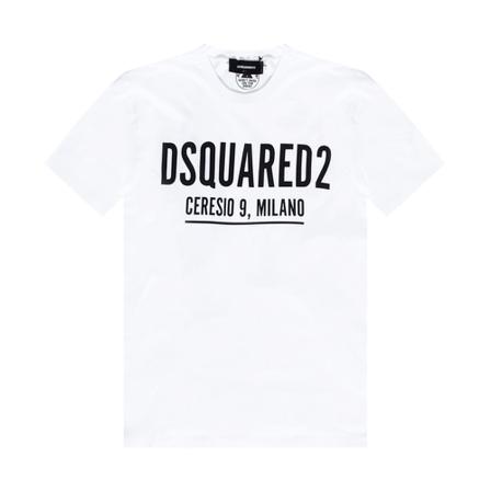 Dsquared2 T-shirt with logo , Wit , Heren , Maat: L