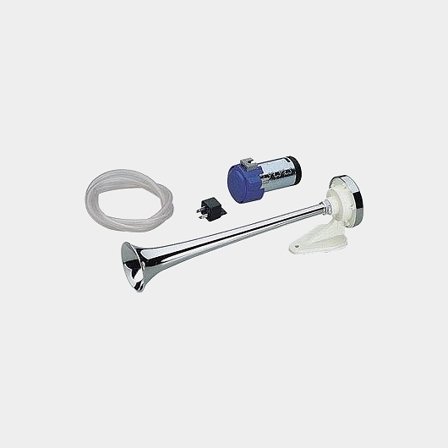Boat horn / trumpet horn 24 V Marco MA1-C Single plastic Chromed, plastic, compressor-driven, surface-mounted