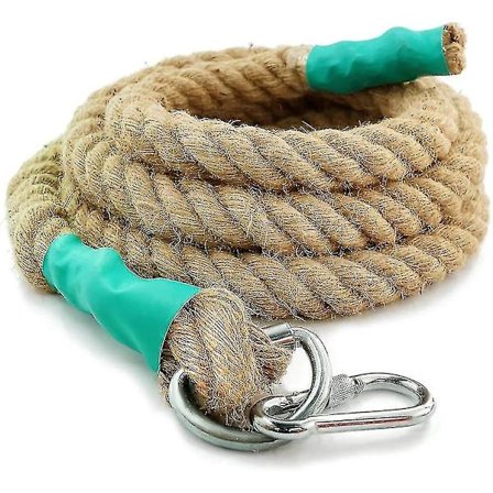 Klatretau med 50mm karabinkrok, 3m-9m Battle Rope for kroppsbygging