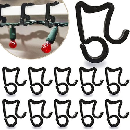 120 stk. Julelys Klips til at hænge udendørs lysstrenge