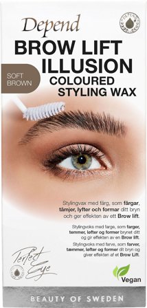 Depend Perfect Eye Brow Lift Illusion Styling Wax Brown, Makeup, Øjne, Øjenbryn