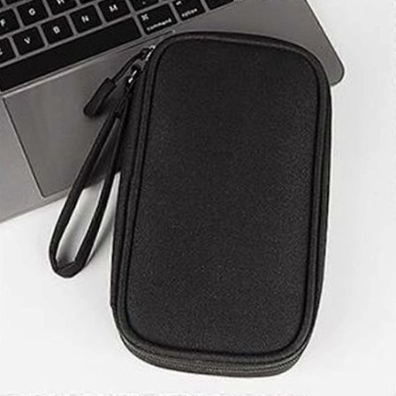Electronic Organizer Bag, Waterproof Portable Cable Bag Universal Cord Storage Bag for Cable Storage (Black)