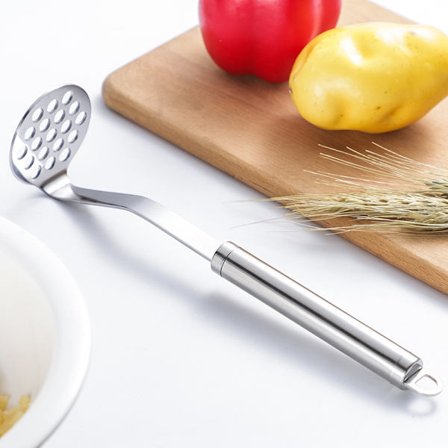 Potetmoser i rustfritt stål, frukt, søtpotet, mos