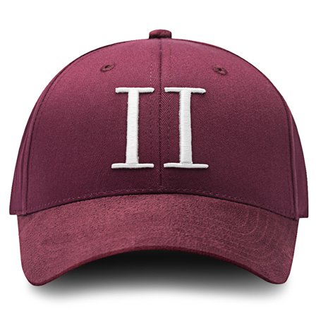 Les Deux | Kráľovská červená bejzbalová semišová čiapka so vzorom II pre mužov - Šiltovky snapback