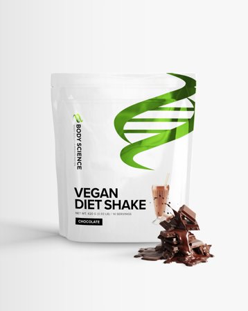 Diet Shake Body Science Vegan - Måltidserstatning smak av sjokolade