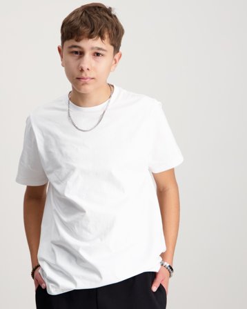 Zeke Essential Regular Tee Hvit T-skjorter Gutt - Kids Brand Store
