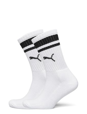 Puma Unisex Heritage Crew Sock 2P White PUMA