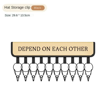 Hat Organizer Baseball Cap Organizer SVART